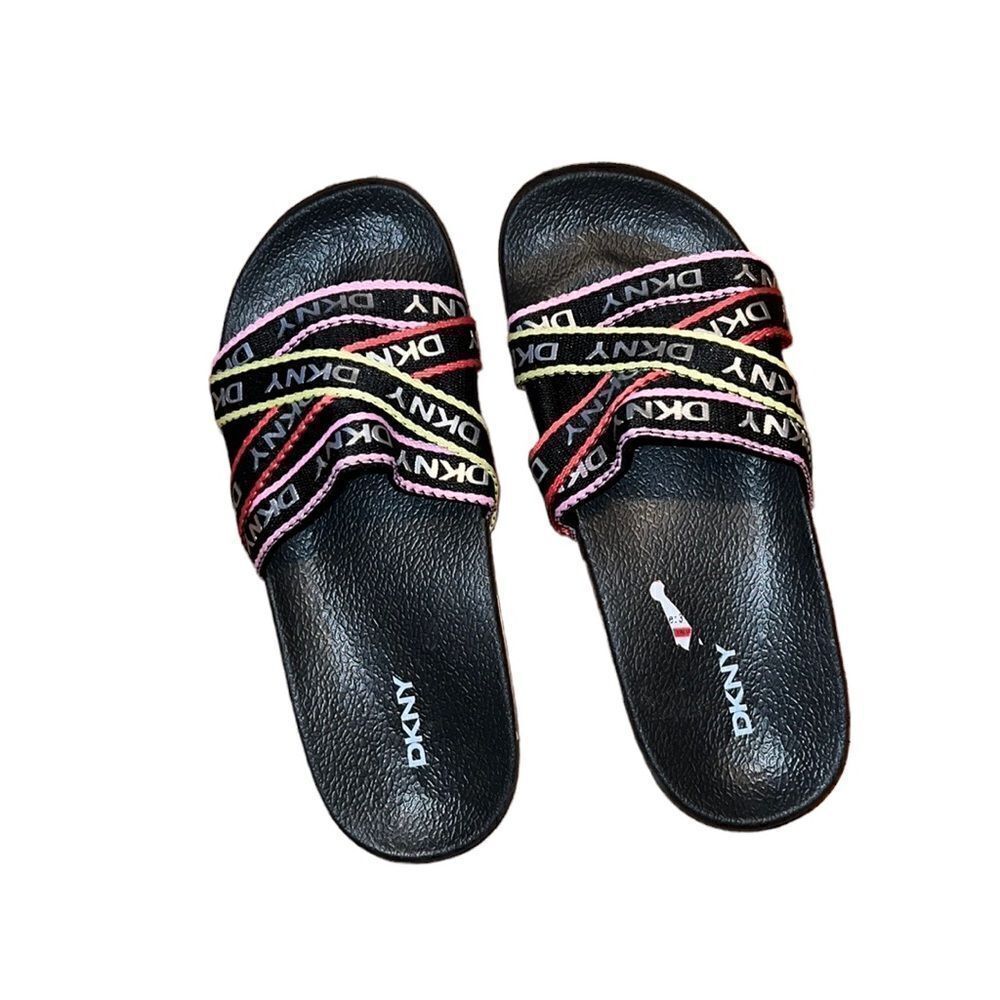 DKNY Kid Textile Multicolored Slides Size 3